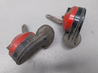 PAREJA BOCINAS 12V COCHE ANTIGUO CLÁSICO CLAXON