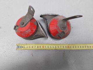 PAREJA BOCINAS 12V COCHE ANTIGUO CLÁSICO CLAXON
