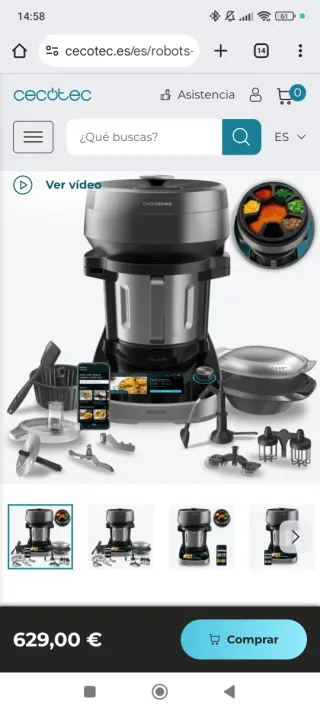 Robot Cocina Mambo Cecotec CooKing