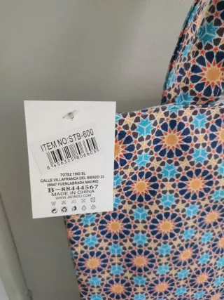 Bolso Tote Bag Dibujos Azulejos Granadinos