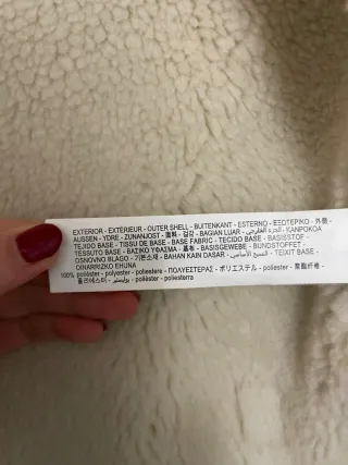 Chaleco imitación piel borreguillo, talla S casi L