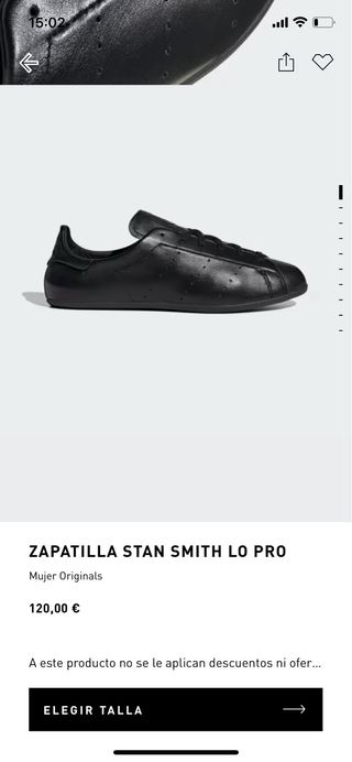 Zapatilla Adidas Stan Smith Lo Pro sin estrenar