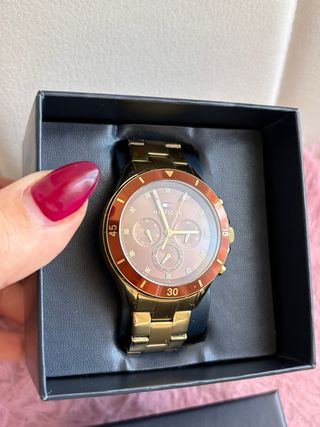 Reloj Tommy Hilfiger Dorado y Marrón