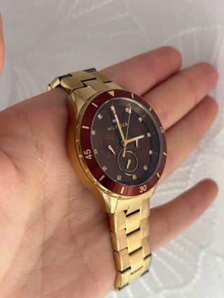 Reloj Tommy Hilfiger Dorado y Marrón