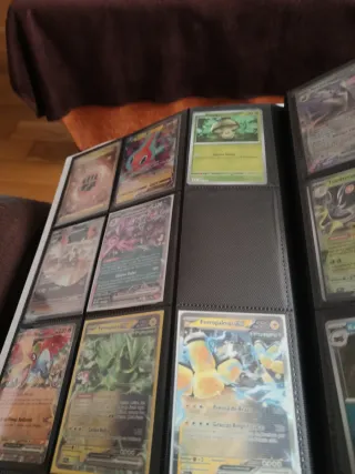 Álbum de cartas Pokémon con las cartas originales