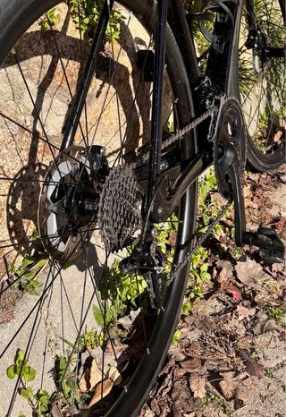 Bicicleta Trek de ruta negra