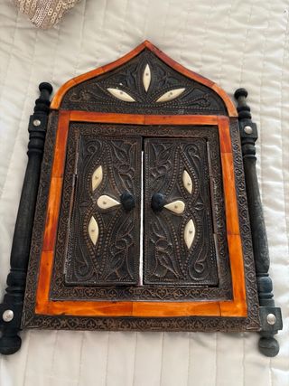 Espejo Marroquí Pared Puertas Madera