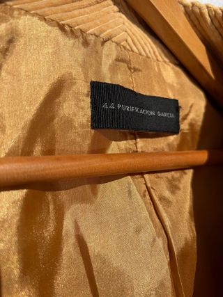 Chaqueta Corduroy Purificación García Amarilla