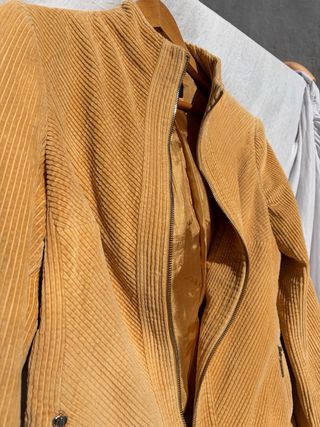 Chaqueta Corduroy Purificación García Amarilla