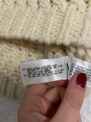 Chaleco de punto beige como nuevo