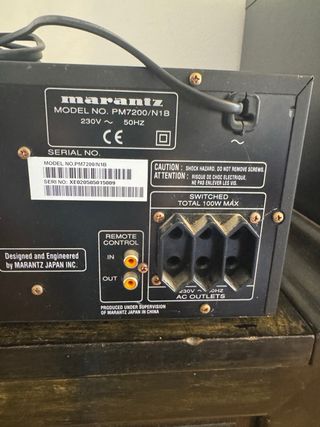 Amplificador Marantz PM7200 con 7 salidas, HDAM