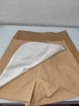 Lote 2 Faldas Pantalón Beige Talla S