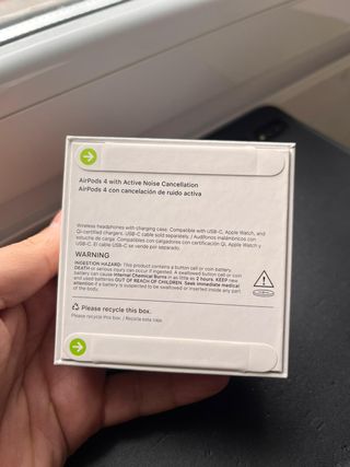 Airpods 4 Cancelación Ruido Sellado