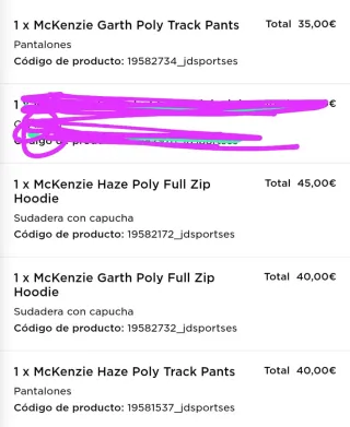 Dos Chándal McKenzie adulto talla L nuevo