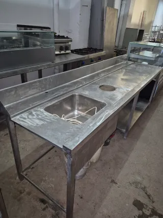 Fregadero industrial acero inoxidable