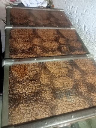 MUY ANTIGUO BAUL MALETA COMPLETO B E