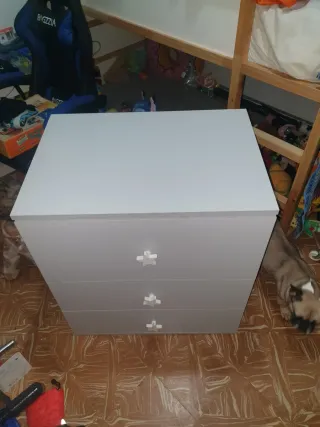 Cuna bebé + cómoda bebé con bañera