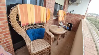 Mesa ratán jardín con cristal