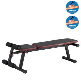 Banco de pesas y abdominales inclinable plegable Decathlon