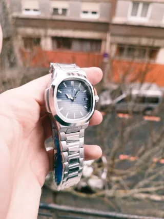 Reloj PIN TIME Azul y Plateado