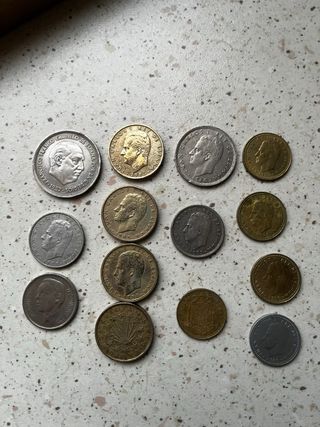 Lote de monedas antiguas