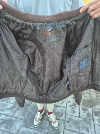 Chaqueta Cuero Spagnolo Marrón