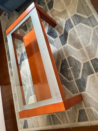 Mesa de centro madera y cristal