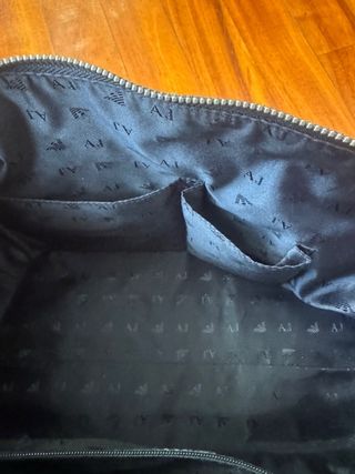 Bolso Negro Armani Jeans Simil Serpiente