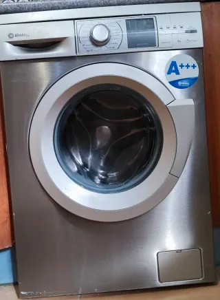 Lavadora Balay 8kg gris metalizado
