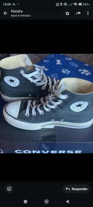 Botas Converse Negras Talla 38