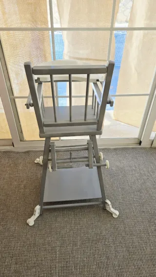 Trona de bebé gris convertible Silla bebe