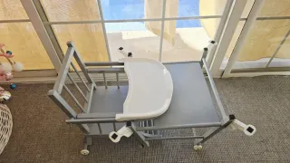 Trona de bebé gris convertible Silla bebe