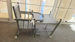 Trona de bebé gris convertible Silla bebe