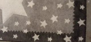 2 Tappeti a stella grigi e bianchi