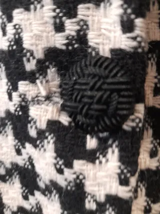 Cappottino con pelliccia houndstooth