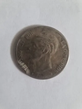 COPIA. Moneda 5 Pesetas 1876