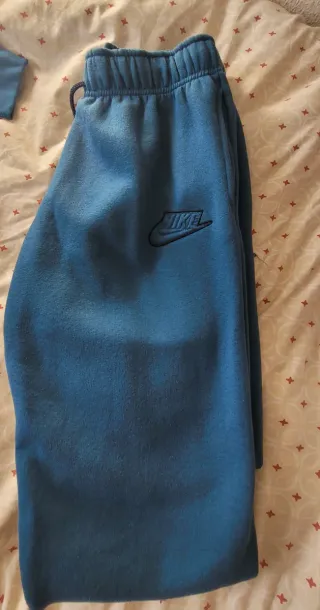 Conjunto Nike Sudadera y Pantalón Azul Negro Talla