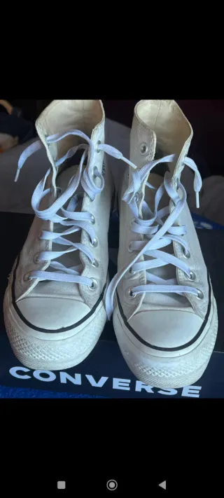 Botas Converse Blancas Talla 37.5