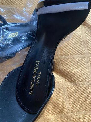 Saint Laurent Tacchi Neri Vernice