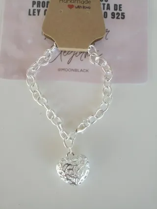 Pulsera en Plata Corazón