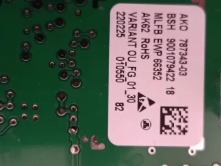 Panel frontal placa lavadora Siemens