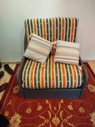 Sofá cama individual multicolor