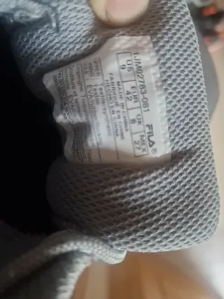 Zapatillas Fila Talla 42 Gris Naranja