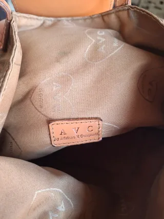 Bolso Leopardo Cuero Marrón