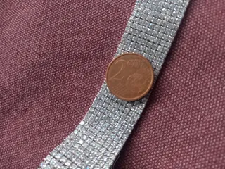 Pulsera ancha zirconitas brillantes