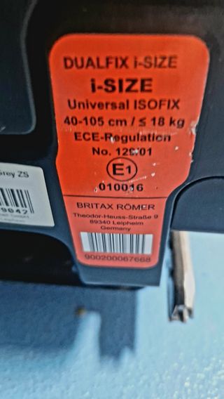 BRITAX RÖMER DUALFIX I-SIZE 0 4 AÑOS