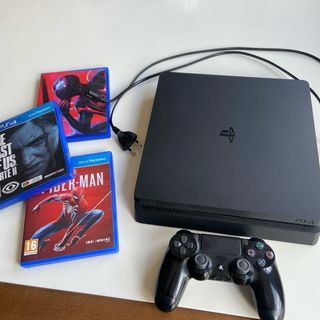 PS4 (PlayStation 4 Slim 1T) Negra + Juegos