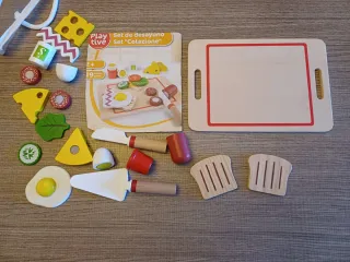 Playtive Set Desayuno Madera 19 Piezas
