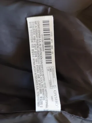 Parka negra mujer talla M