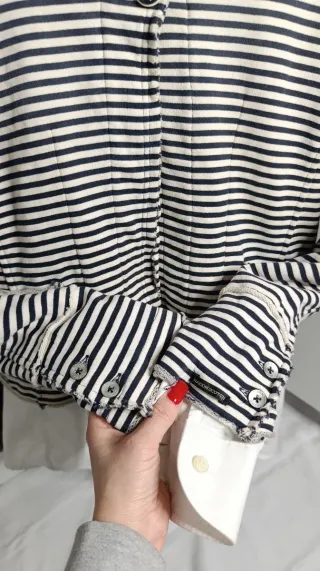 Jersey Maison Scotch Rayas Blanco y Negro